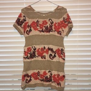 Anthropologie holiday sweater shirt